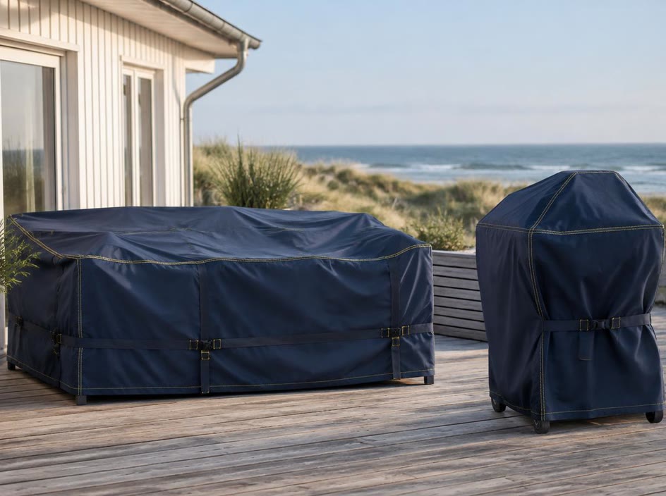 Maßgefertigte Abdeckhauben für Gartenmöbel und Grill